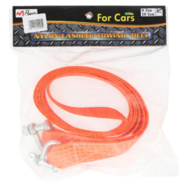 Nylon Lashing Towing Belt With Steel Clamps 8 Ton